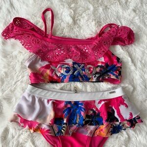 XOXO Bright Pink Bikini Set